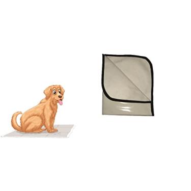 Imagem de Kit tapete higiênico lavável xixi cachorro, 2 G, 100 x 90 cm