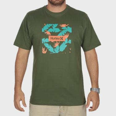 Imagem de Camiseta Hurley Box Floral - Verde