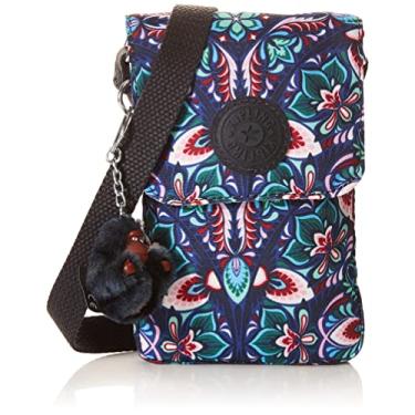 Imagem de Kipling Bolsa feminina Tissy, leve transversal mini, bolsa de telefone de nylon, Serenidade gloriosa, 7''H x 4.25''W x 0.75''D