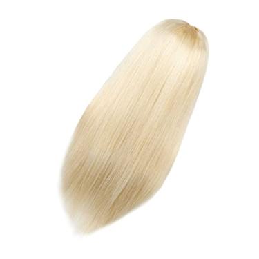 Imagem de LALAFINA Peruca loira longa, peruca loira cabelo humano peruca loira lace front peruca cabelo sintético liso longo