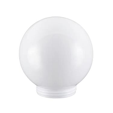 Imagem de Aspen Creative 28001-21, globo de poste de lâmpada de substituição de acrílico branco de 15,2 cm com pescoço rosqueado de 8,5 cm