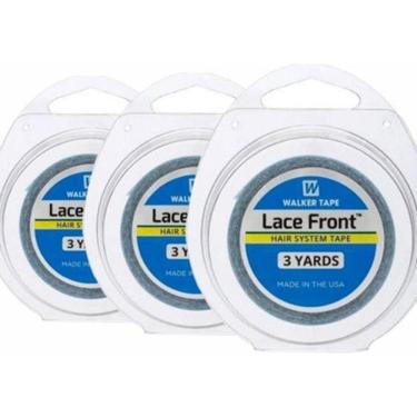 Imagem de Fita Walter Type Lace Front Dupla Face 3 Yards 1,27Mm - 3Un