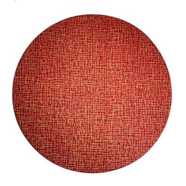 Imagem de Capa de Sousplat Tricoline Natal Geométrica p/Base MDF 35cm