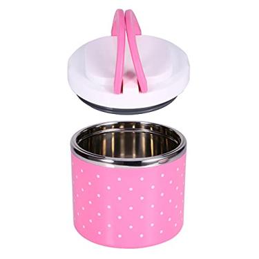 Imagem de Recipiente de alimentos Lancheira, isolamento de a?o inoxid¨¢vel Thermo t¨¦rmica Lancheira Recipiente de alimentos quente, tampa ¨¤ prova de vazamento, design de boca larga, materiais de qualidade a