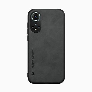 Imagem de Kepuch Silklike Capa para Huawei Nova 9/Honor 50 - Case Placa de Metal Embutida para Huawei Nova 9/Honor 50 - Preto