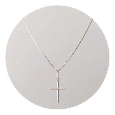 Imagem de Colar Cruz Minimalista Em Prata 925 - Ponte Vecchio