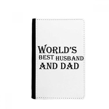 Imagem de Porta-passaporte Dreaming World's Best Dad and Husband Quote Notecase Burse capa carteira porta-cartão, Multicolor