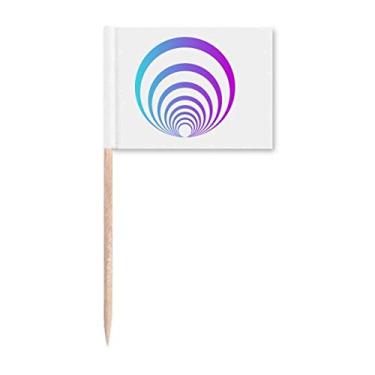 Imagem de Radiation Line Watch Cone Toothpick Flags Marcador Topper Decoração de Festa