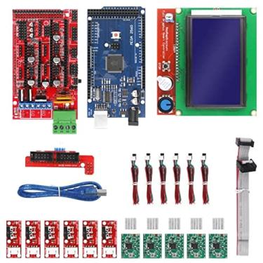 Imagem de TECKEEN Kit de impressora 3D de plástico CNC com Mega 2560 Boa RAMPS 1.4 Controlador LCD 12864