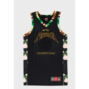 Imagem de Regata Basquete Prison Camuflada Special Black