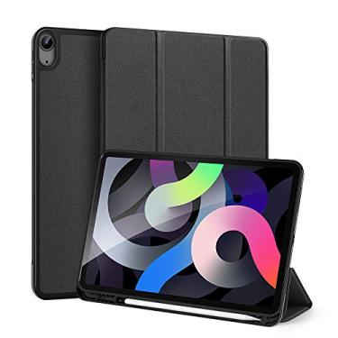 Imagem de Capa Anti Impacto Dux Ducis Modelo Domo Compatível com iPad Air 4 5 6 (M2/M3) 11 Pol com Suporte e Porta Pencil - Preto