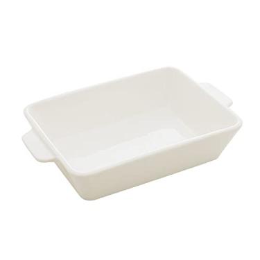 Imagem de LYOR - Refratário de Porcelana com Alça Basic Branco 34cm x 20,5cm x 5cm