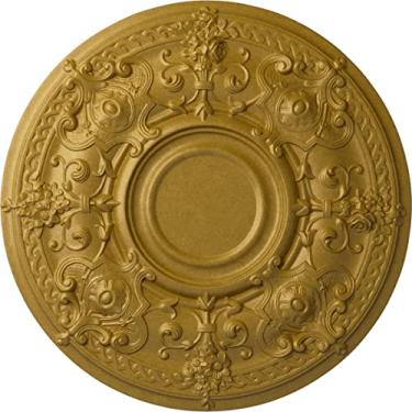 Imagem de Medalhão de teto Ekena Millwork CM28OSACS Oslo, cobre antigo, 28 1/8"OD x 1 3/4"P (Fits Canopies up to 10 1/2"), Hand-Painted Pharaohs Gold