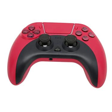 Imagem de Controlador de jogos sem fio, controlador de jogos Bluetooth de 6 eixos, luz de fundo RGB, fone de ouvido de 3,5 mm, vibração de computador duplo