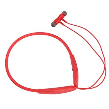 Imagem de Fone de ouvido com faixa de pescoço, fone de ouvido esportivo com cancelamento de ruído de sucção magnética, fones de ouvido estéreo graves com reprodução, ideal para corrida