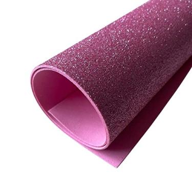 Imagem de EVA com Glitter 40x48 - Kit com 10 folhas - escolha a cor (Rosa BB)