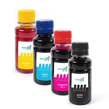 Imagem de Kit 4 Tintas Compatível L3250 100ml Inova Ink - Com Seringas