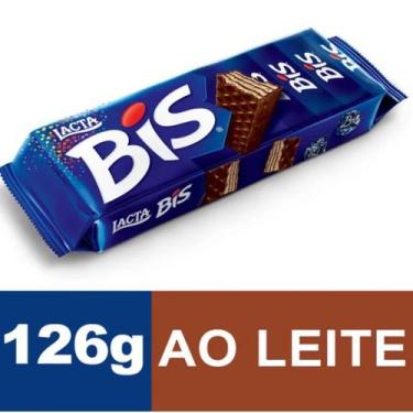 Imagem de Caixa De Bis Wafer Recheado Chocolate Lacta Ao Leite 126G