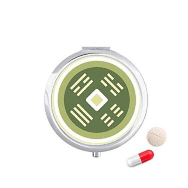 Imagem de Caixa de comprimidos com padrão chinês, caixa de armazenamento de medicamentos, dispensador de contêiner