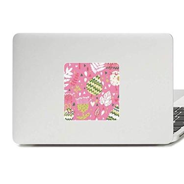 Imagem de Adesivo de vinil para laptop com flores coloridas para decoração de PC