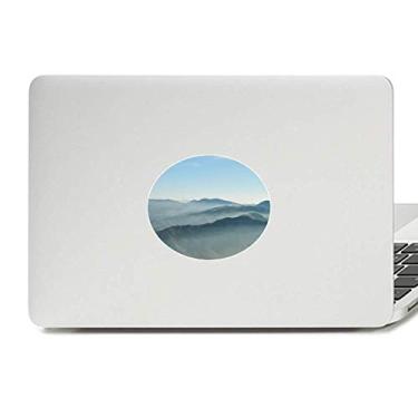 Imagem de Adesivo de notebook com emblema de vinil Sunshine Mountains Sky Fog Nature
