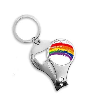 Imagem de LGBT Arco-íris Gay Lésbica Transgênero Alicate de Unhas Chaveiro Abridor de Mamadeira