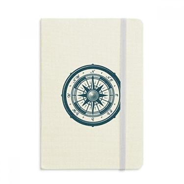 Imagem de Caderno Militar Ocean Army da Compass Droits em tecido capa dura diário clássico A5