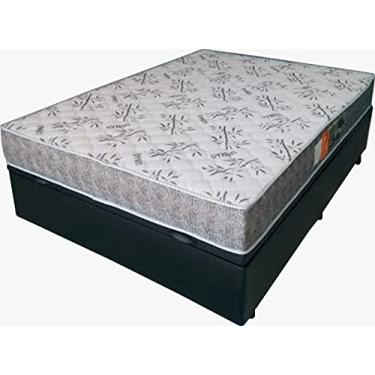 Imagem de Cama(Box Queen Size+Colchão D33) 158x198x25 Poliéster-preto