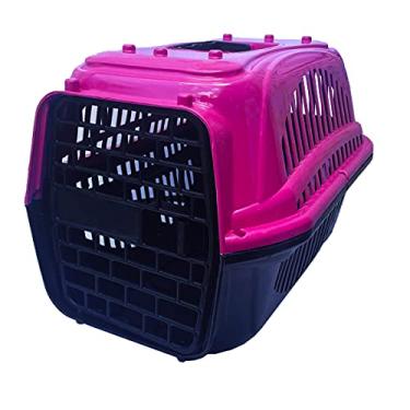 Imagem de Caixa Transporte Pet N1 Cães Cachorros Gatos Plástico (Rosa)