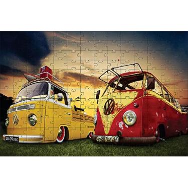 Imagem de Quebra-cabeça Cognitivo Fusca e Kombi + Caneca Personalizada Fusca e Kombi