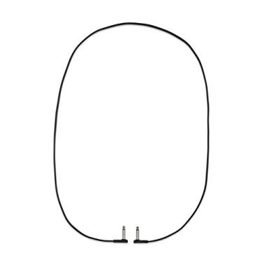 Imagem de Rockboard PC-F-140 Flat Patch Cabo Preto, 2X Com Ângulo Reto - 140 Cm