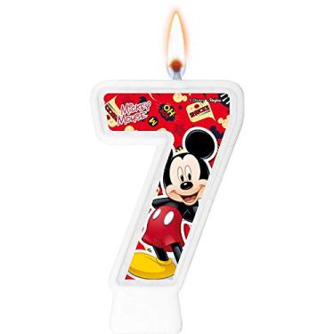 Imagem de Vela Numeral Mickey Classico Numero 7 01 Un.