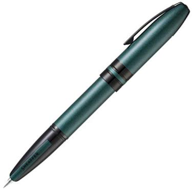Imagem de Sheaffer Caneta tinteiro Icon verde metálico com aplicação PVD preta brilhante - ponta fina (E0910943)