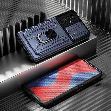 Imagem de Estojo à prova de choque para Redmi 10 Prime 9C 9A Slot de cartão Anel Suporte de proteção para câmera Capa de telefone para Redmi Note 10 8 Pro 10T, cinza, para 9C