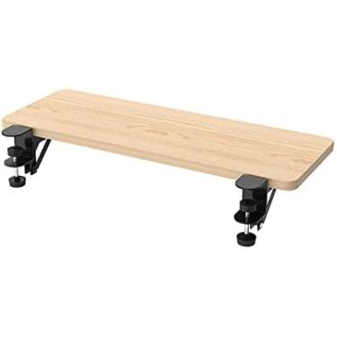 Imagem de Prateleira De Apoio De Braço Dobrável Para Extensor De Mesa, Plataforma De Extensão De Teclado Com Braçadeira, Bandeja De Extensão De Mesa Ergonômica, Suporte De Cotovelo Dobrável Para Computador,