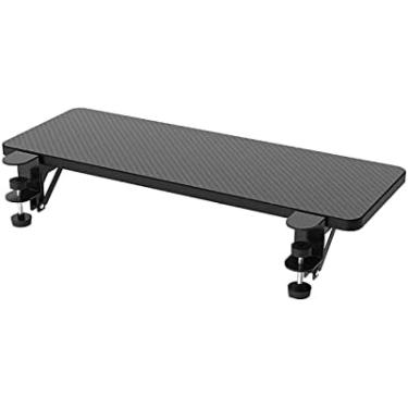 Imagem de Prateleira De Apoio De Braço Dobrável Para Extensor De Mesa, Plataforma De Extensão De Teclado Com Braçadeira, Bandeja De Extensão De Mesa Ergonômica, Suporte De Cotovelo Dobrável Para Computador,