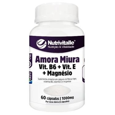 Imagem de Amora Miura + Magnésio e Vit. B6 Vit.E 60 Cápsulas 1000mg Nutrivitalle