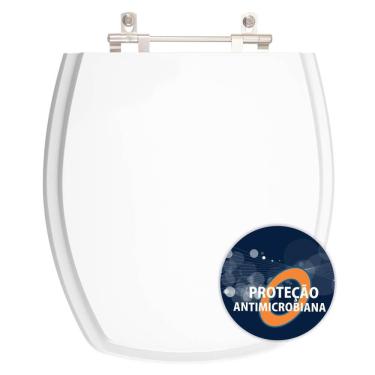 Imagem de Assento Sanitario Poliester Antibacteriano Thema Branco para Vaso Incepa Laufen