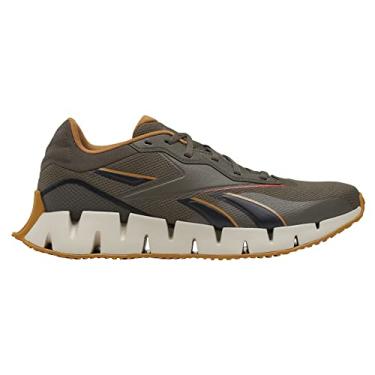 Imagem de Reebok Unisex Zig Dynamica 4 Sneaker, Grout/Pure Grey/Court Brown, 9.5 US Men