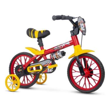 Imagem de Bicicleta Infantil Nathor Motorxpu Aro 12 Freio Tambor Cor Vermelho/Am