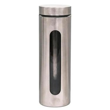Imagem de Mimo Style, Pote Inox com Visor em Vidro Vítreo 1,7L Compacto e Funcional