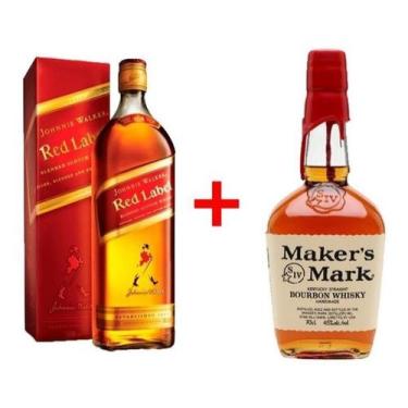 Imagem de Whisky Jhonnie Walker Red Label 1Lt + Whisky Bourbon Americano Makers