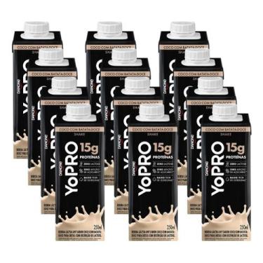 Imagem de Kit C/12 Un Yopro Coco Com Batata Doce 15G Proteina - Whey Yo Pro - Yo