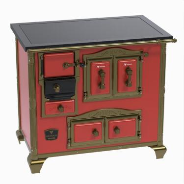 Imagem de Fogao a Lenha Venax n 2 Imperador Premium Vermelho