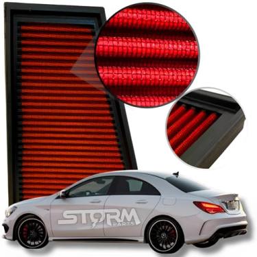 Imagem de Filtro Ar Esportivo Compatível com Mercedes Benz Cla250 2.0 Turbo 2014 A 2019 Sport 4matic Sedan Enduro