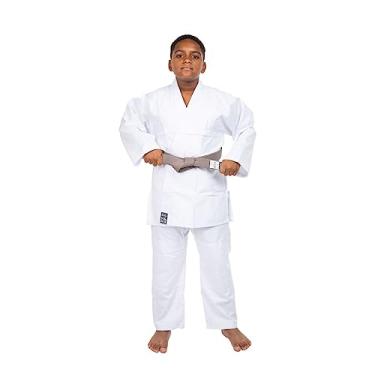 Imagem de Kimono Adulto Reforçado Judo Jiu-Jitsu, Haganah, Branco, A0