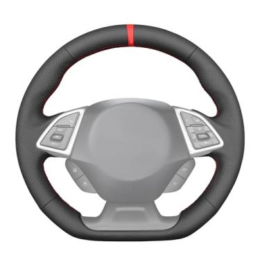 Imagem de MEWANT Capa protetora de volante de carro costurada à mão para Chevrolet Camaro 2017-2022 acessórios de volante