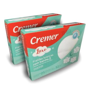 Imagem de Fralda de Pano Com Bainha Dupla Camada Cremer Luxo 10 Unidades (2 Pacotes com 5 Unidades)