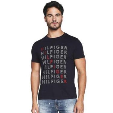Imagem de Camiseta Tommy Hilfiger Logo Repeat Tee Masculina-Masculino