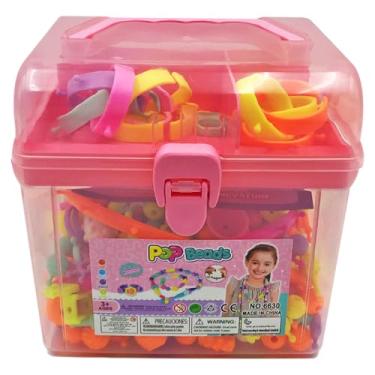 Imagem de Brinquedo Infantil Kit Maleta Pulseiras Miçangas